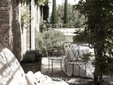 Shaded terrace at La Saracina, Tuscany - Secretplaces