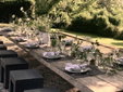 Outdoor dining table at La Saracina, Tuscany - Secretplaces