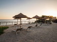 Beach in charming seaside boutique hotel Torre Mozza on the Tuscan coast in Piombino