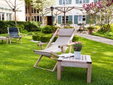 Beautiful hotel courtyard in the summertime