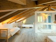 Attic bedroom with 4 single beds, Casa La Roza, Picos de Europa, Secret Places