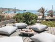 Baba Café Terrace with Floor Cushions and Sea View – Baba Houlakia – Mykonos, Cyclades – Secretplaces